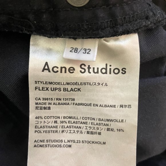 Grey Skinny Acne Studio Jeans with Brushed Denim - Picture 5 of 5